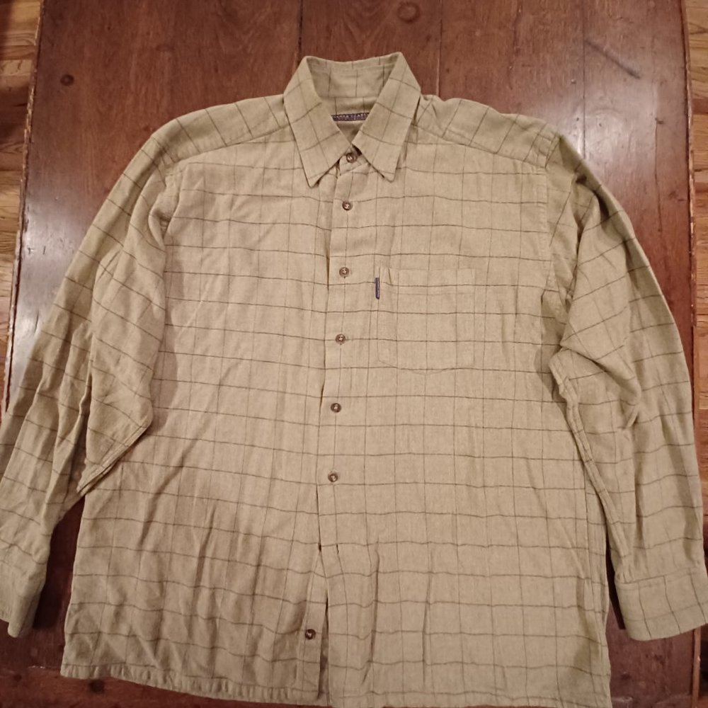Bon Marche, Paris, flannel cotton shirt.  Size L (44)